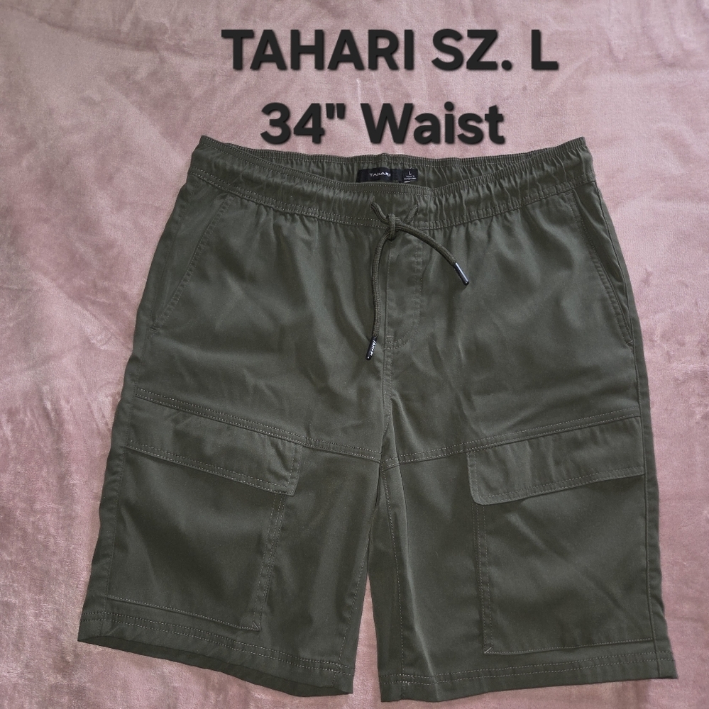 Tahari Green Cargo Shorts